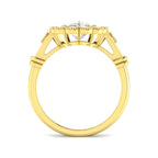 9ct Yellow Gold Cushion Cvd Old Cut Ring 2