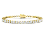9ct Yellow Gold Round Lab Grown Diamond Bracelet 1