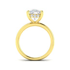 9ct Yellow Gold Cushion Lab Grown Diamond Ring 2