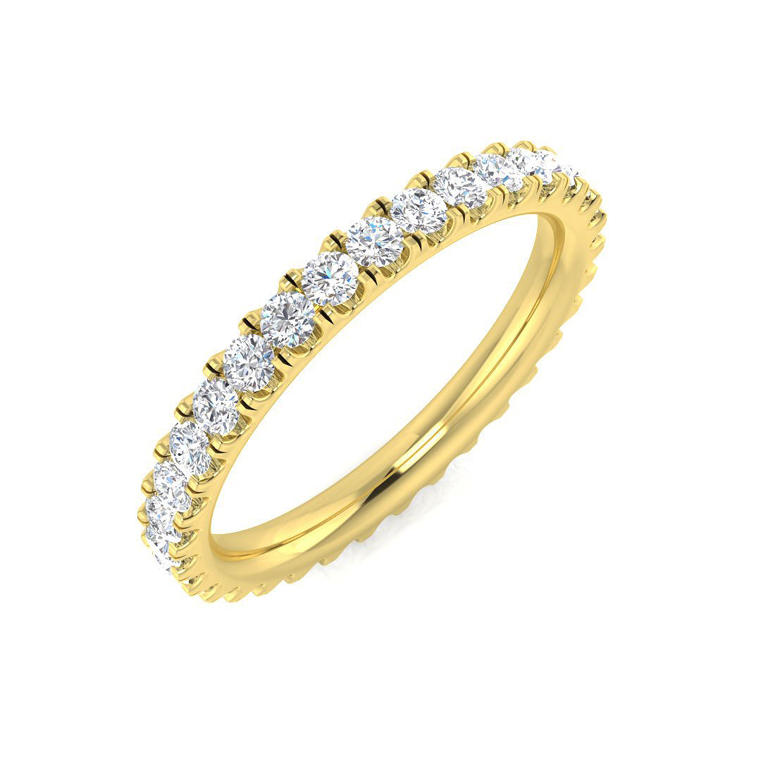 18ct Yellow Gold Round Diamond Ring 1
