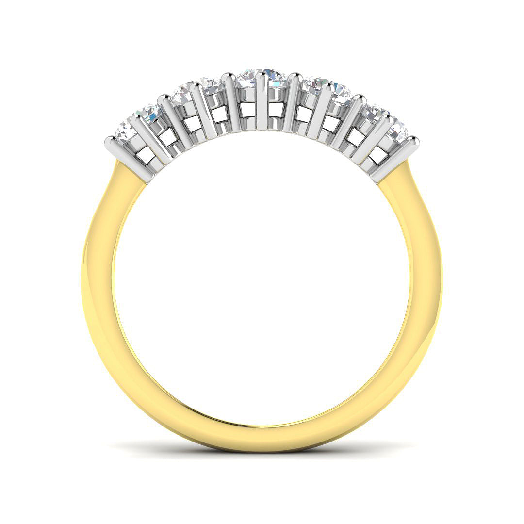 9ct Yellow Gold Round Lab Grown Diamond Ring 2