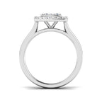 9ct White Gold Round Lab Grown Diamond Ring 2