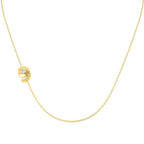9ct Yellow Gold Round Lab Grown Diamond Necklace 1
