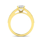 9ct Yellow Gold Baguette and Emerald Cut Lab Grown Diamond Ring 2
