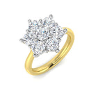 9ct Yellow Gold Round Lab Grown Diamond Ring 1