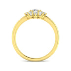 9ct Yellow Gold Cushion Diamond Ring 2