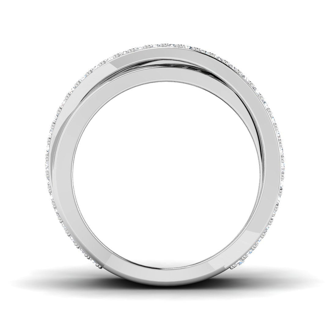 9ct White Gold Round Lab Grown Diamond Ring 2