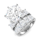 9ct White Gold Princess Lab Grown Diamond Ring 1
