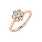 18ct Rose Gold Fancy Diamond Ring 1