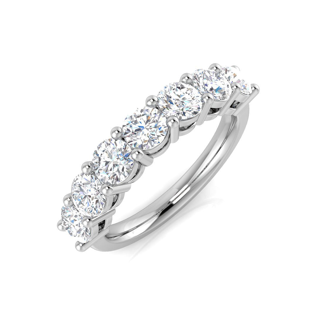 Platinum Round Lab Grown Diamond Ring 1