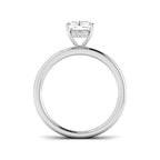 9ct White Gold Emerald Cut Lab Grown Diamond Ring 2