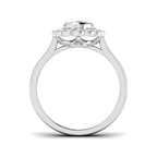 Platinum Oval Lab Grown Diamond Ring 2