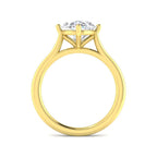 9ct Yellow Gold Oval Lab Grown Diamond Ring 2