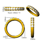 18ct Yellow Gold Round Lab Grown Diamond Ring 2