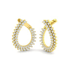 9ct Yellow Gold Round Lab Grown Diamond Earrings 1