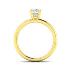 9ct Yellow Gold Round Lab Grown Diamond Ring 2