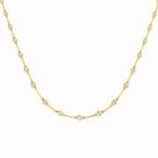 9ct Yellow Gold Round Lab Grown Diamond Necklace 1