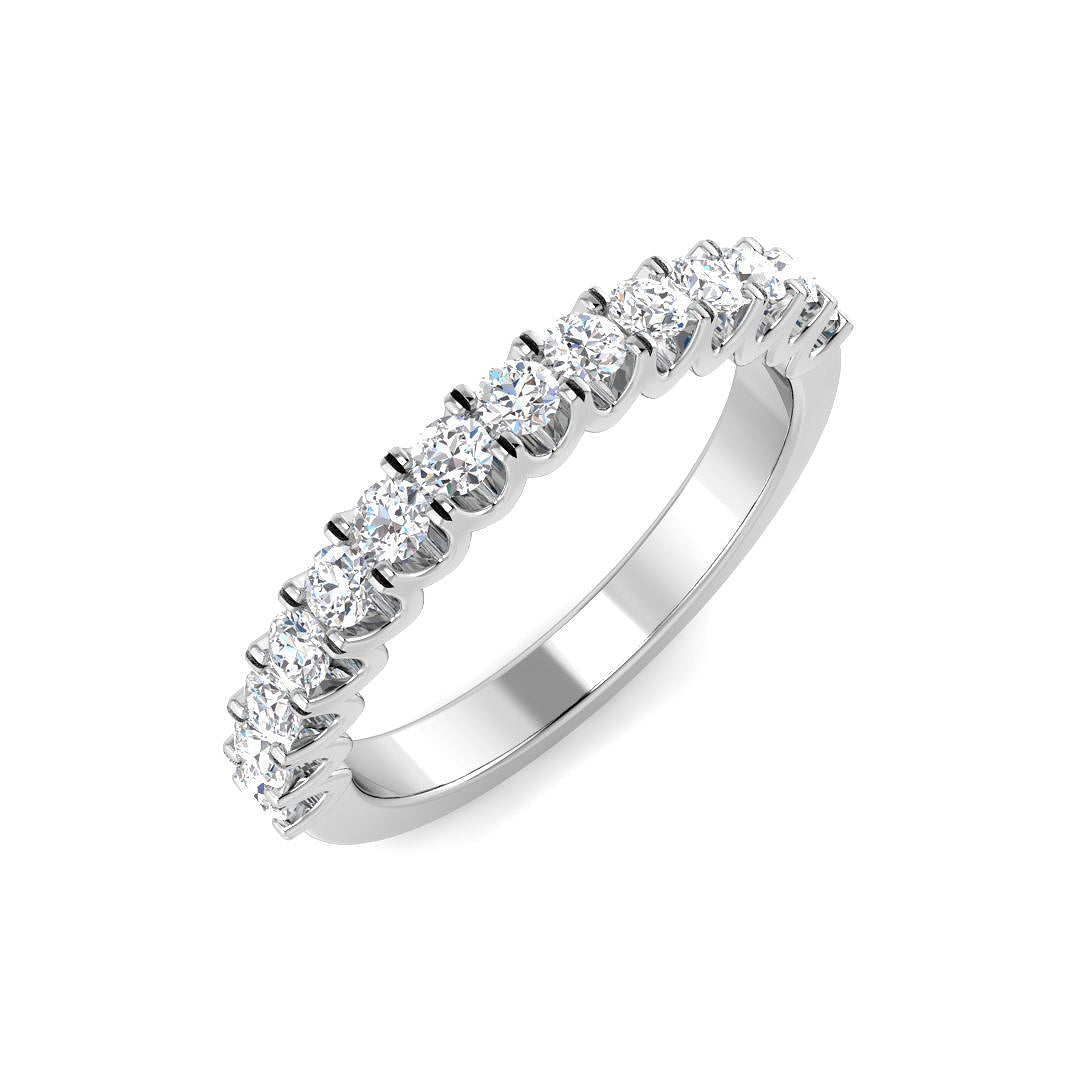 Platinum Round Lab Grown Diamond Ring 1