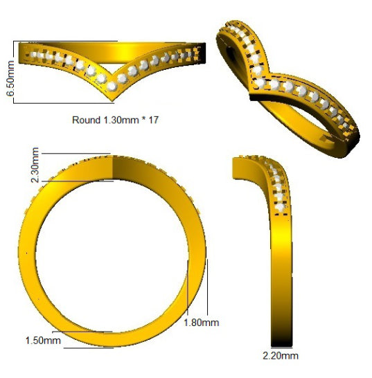 Platinum Round Lab Grown Diamond Ring 3