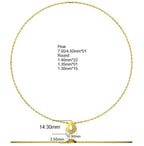 9ct White Gold Pear Lab Grown Diamond Necklace 2