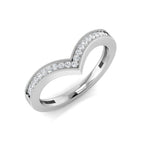 9ct White Gold Round Lab Grown Diamond Ring 1