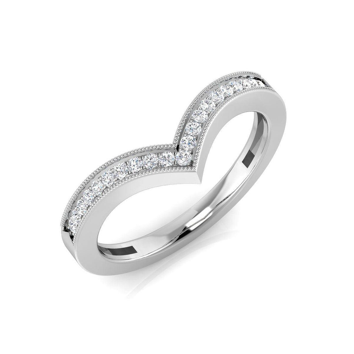 Platinum Round Lab Grown Diamond Ring 1