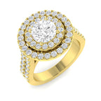9ct Yellow Gold Round Lab Grown Diamond Ring 1