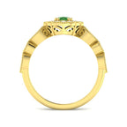 9ct Yellow Gold Oval Multi Sapphire and Diamond Ring 7