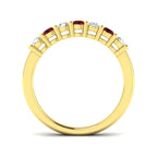 18ct Yellow Gold Round Ruby and Diamond Ring 2