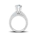 9ct White Gold Round Lab Grown Diamond Ring 2