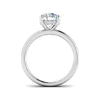 Platinum Round Lab Grown Diamond Ring 2