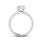 9ct White Gold Heart Lab Grown Diamond Ring 2