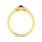 9ct Yellow Gold Baguette and Oval Multi Sapphire and Diamond Ring 5