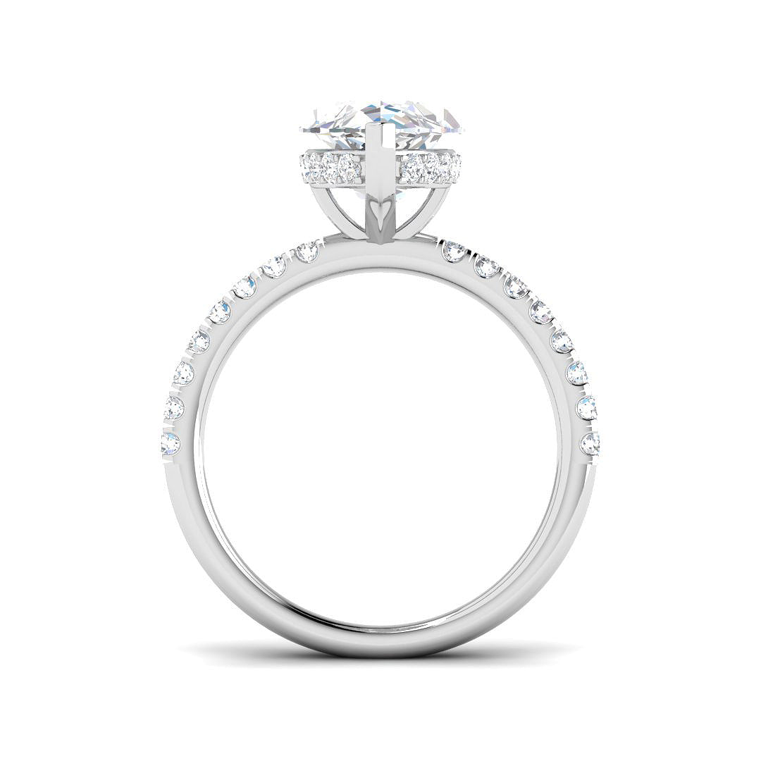 Platinum Marquise Lab Grown Diamond Ring 2