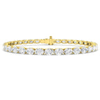9ct Yellow Gold Oval Lab Grown Diamond Bracelet 1