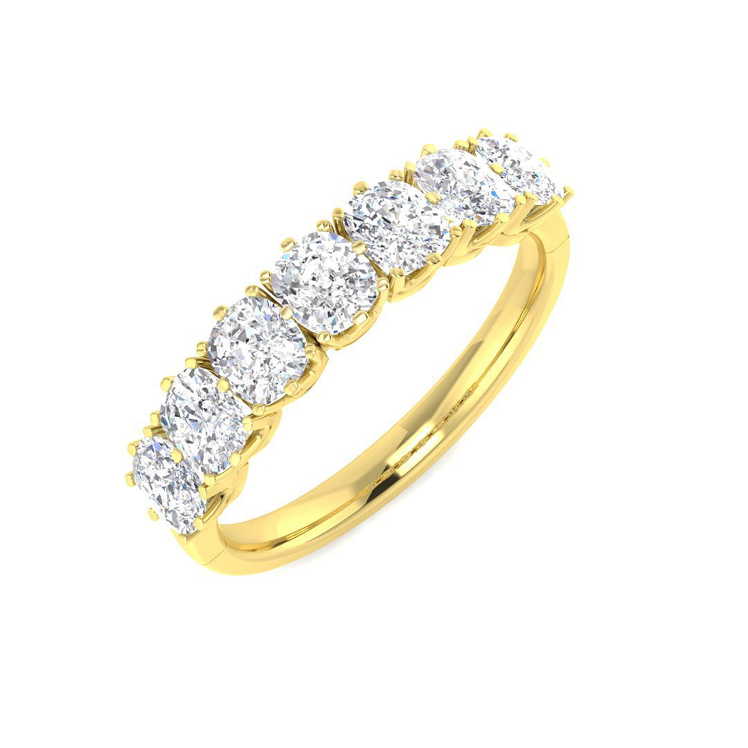 9ct Two Tone Cushion Cvd Old Cut Ring 1
