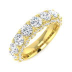 9ct Yellow Gold Round Lab Grown Diamond Ring 1