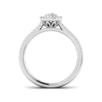 Platinum Round Lab Grown Diamond Ring 2