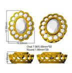 9ct Yellow Gold Oval Lab Grown Diamond Earrings 2