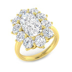9ct Yellow Gold Cushion Cvd Old Cut Ring 1