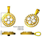 9ct Yellow Gold Round Lab Grown Diamond Pendant 2