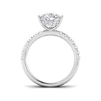 Platinum Pear Lab Grown Diamond Ring 2