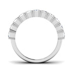 9ct White Gold Emerald Cut Lab Grown Diamond Ring 2