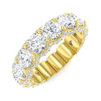 9ct Yellow Gold Round Lab Grown Diamond Ring 1