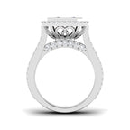 9ct White Gold Round Lab Grown Diamond Ring 2