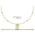 9ct White Gold Round Lab Grown Diamond Necklace 2