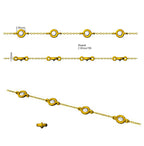 9ct White Gold Round Lab Grown Diamond Bracelet 2