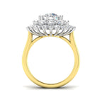 9ct Two Tone Round Lab Grown Diamond Ring 2