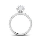 9ct White Gold Marquise Lab Grown Diamond Ring 2