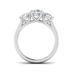9ct White Gold Round Lab Grown Diamond Ring 2